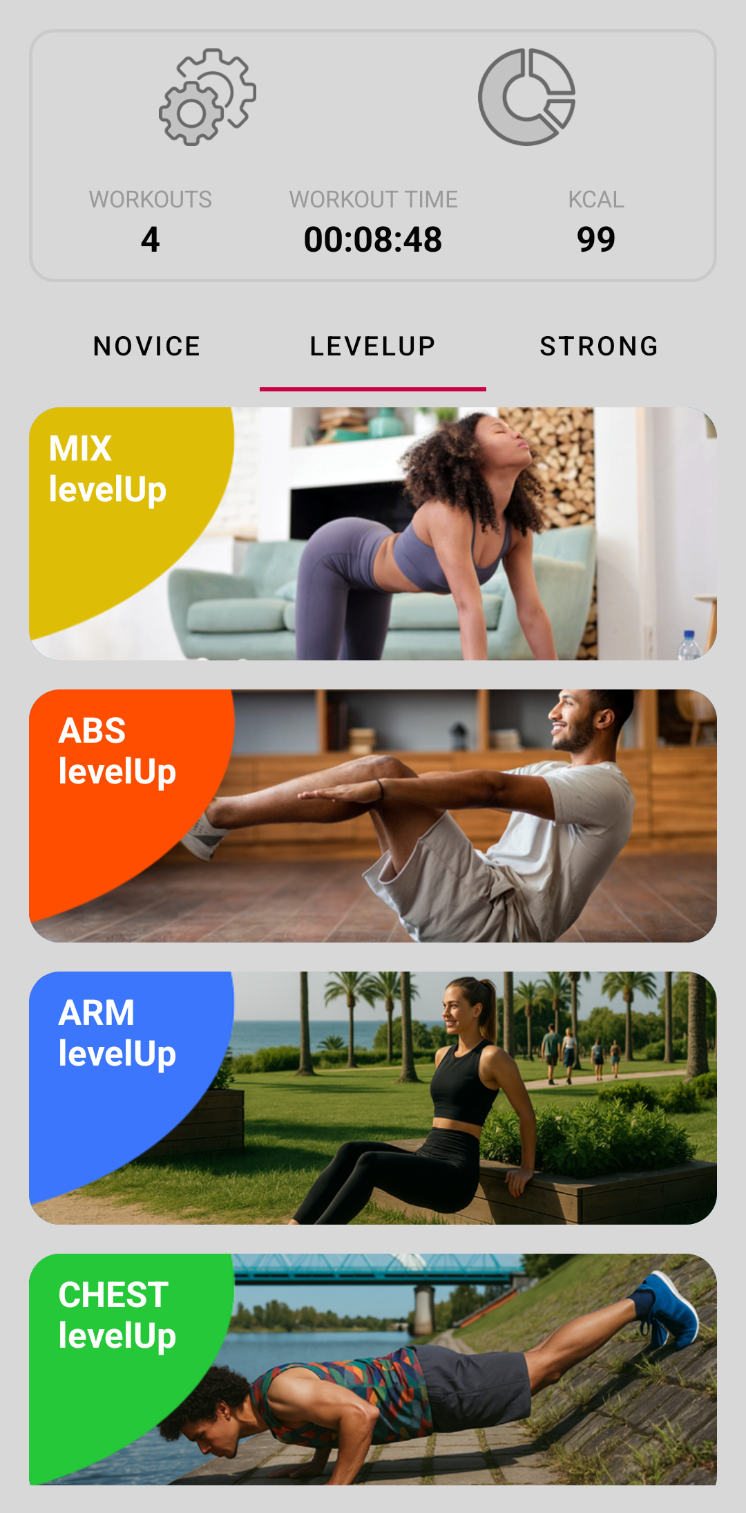 FitGo app screenshot